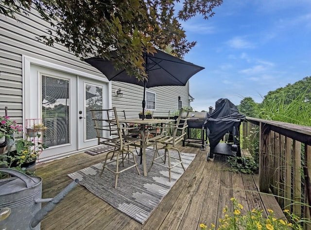 109 Edwards Ct, Lancaster, KY 40444 - deck featuring outdoor dining area and french doors