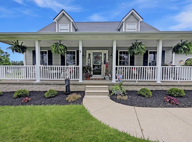 109 Edwards Ct, Lancaster, KY 40444 - view of front of home featuring covered porch and roof with shingles