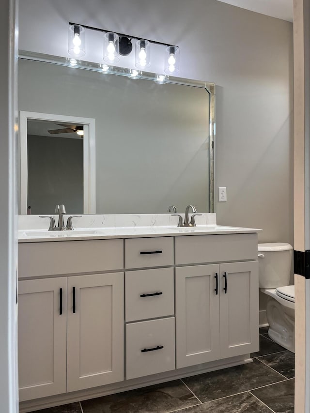 108 Aetna, Georgetown, KY 40324 - bathroom featuring double vanity and marble look tiles