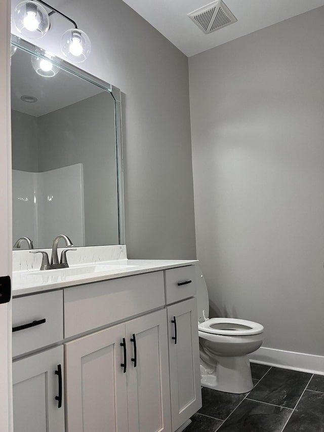 108 Aetna, Georgetown, KY 40324 - bathroom with vanity, marble finish flooring, and a shower