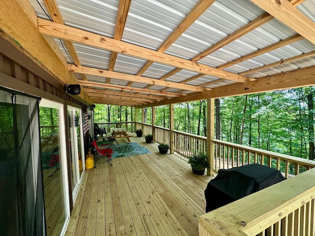 449 Johns Rd, Jabez, KY 42544 - wooden terrace featuring grilling area