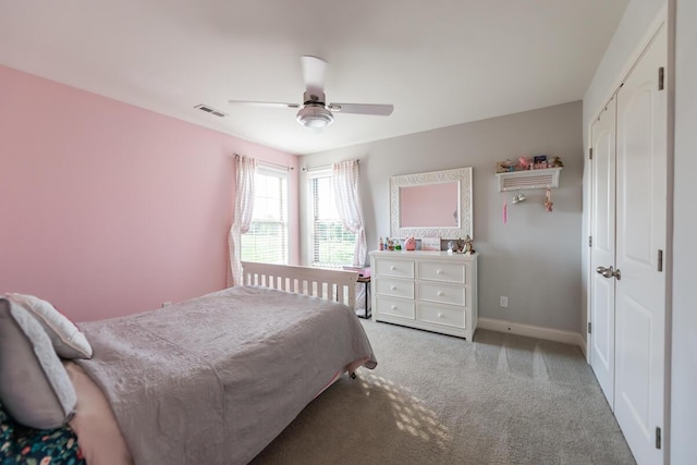 126 Mollie Way, Georgetown, KY 40324 - carpeted bedroom featuring a ceiling fan and baseboards