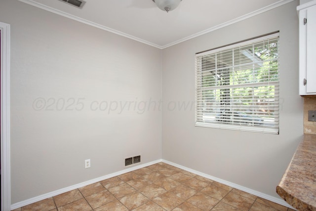 3203 S Austin St, Amarillo, TX 79109 - spare room with crown molding and stone finish flooring