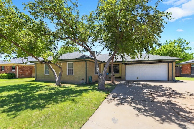 6005 Gainsborough Rd, Amarillo, TX 79106 - single story home featuring concrete driveway, an attached garage, a front lawn, and brick siding