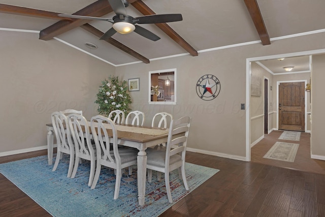 6410 Hamstead Dr, Amarillo, TX 79109 - dining room with dark wood-style flooring and ceiling fan