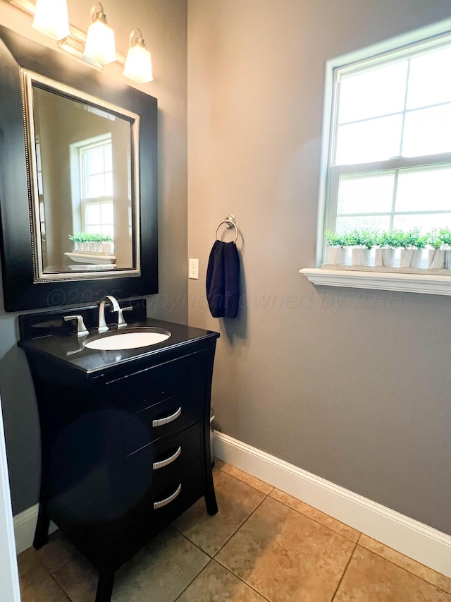 7507 Continental Pkwy, Amarillo, TX 79119 - bathroom featuring vanity and tile patterned flooring