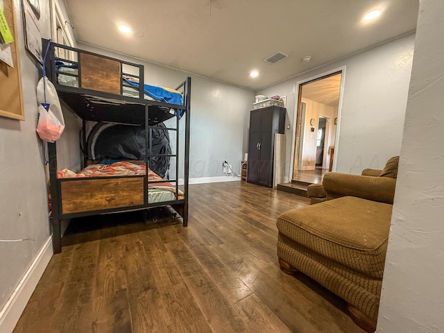 1105 Main St, Panhandle, TX 79068 - bedroom featuring wood finished floors and recessed lighting