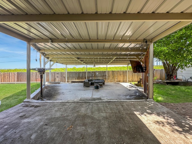 view of patio / terrace featuring a fenced backyard