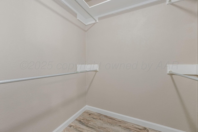 6011 Palmetto Trl, Amarillo, TX 79106 - walk in closet featuring light wood-style floors