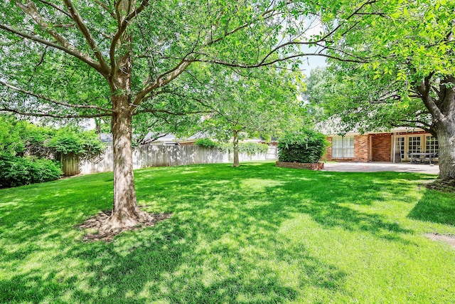 2604 Hawthorne Dr, Amarillo, TX 79109 - view of yard with a patio area and french doors
