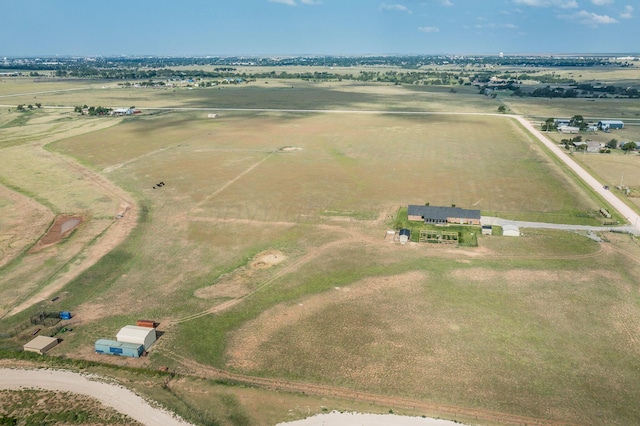 aerial view featuring a rural view