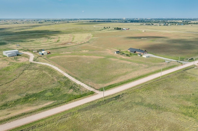 drone / aerial view featuring a rural view