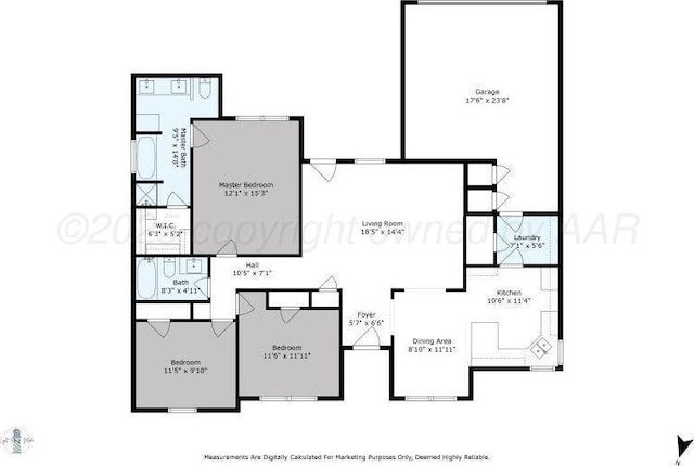 1132 Sterling Dr, Amarillo, TX 79110 - home floor plan