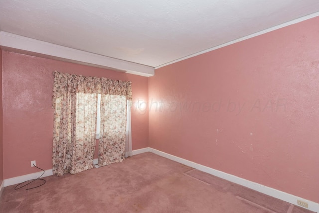 1600 S Hughes St, Amarillo, TX 79102 - carpeted spare room with baseboards and ornamental molding
