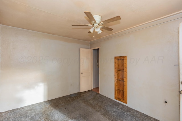 1600 S Hughes St, Amarillo, TX 79102 - carpeted empty room with a ceiling fan