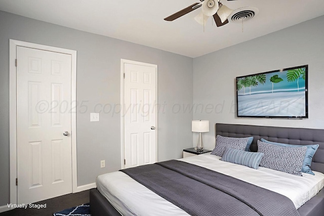 1301 Clyde St, Amarillo, TX 79106 - bedroom featuring carpet flooring and a ceiling fan