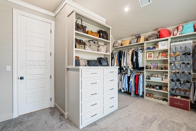 5504 Wesley Dr, Amarillo, TX 79119 - walk in closet with light carpet