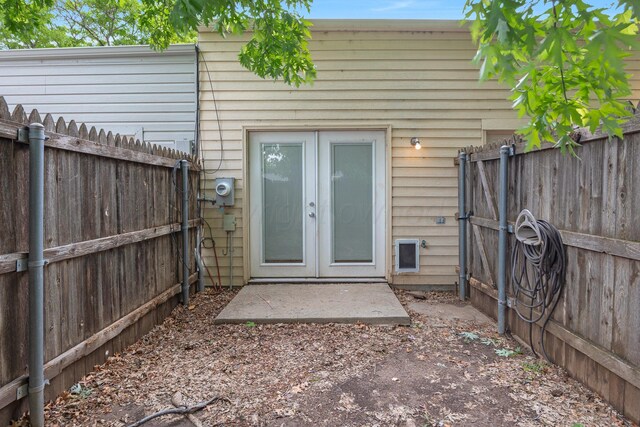 3422 Gladstone Ln, Amarillo, TX 79121 - view of outbuilding with french doors and a fenced backyard