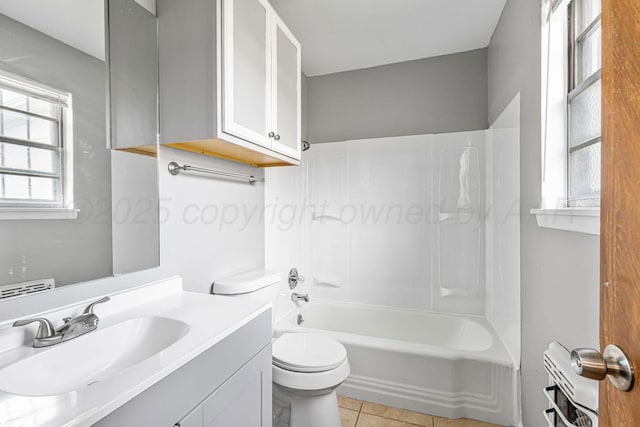 3302 Sequoia St, Amarillo, TX 79107 - full bathroom featuring vanity, tile patterned floors, and bathtub / shower combination
