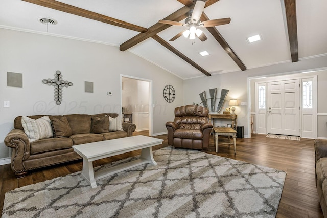 7703 Farrell Dr, Amarillo, TX 79121 - living area featuring wood finished floors and a ceiling fan