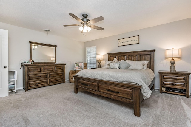 7703 Farrell Dr, Amarillo, TX 79121 - bedroom featuring carpet and a ceiling fan