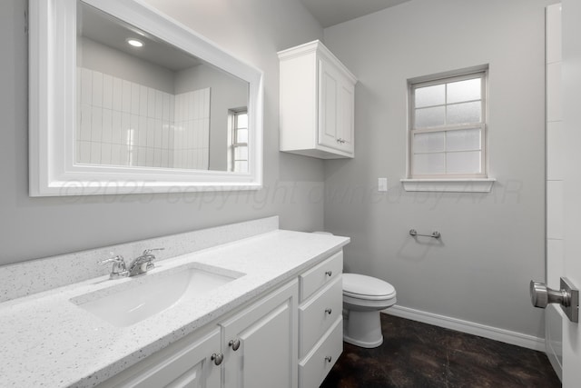 7602 Castleman Rd, Amarillo, TX 79119 - full bathroom featuring toilet and vanity