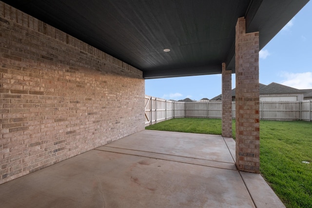 7602 Castleman Rd, Amarillo, TX 79119 - fenced backyard with a patio