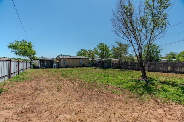 view of fenced backyard