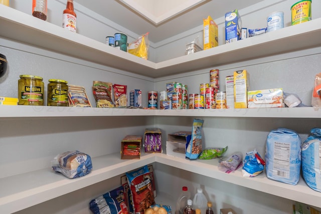 view of pantry