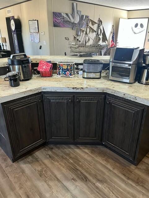 kitchen featuring wood-type flooring