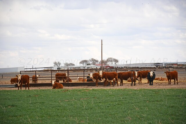 exterior space with a rural view