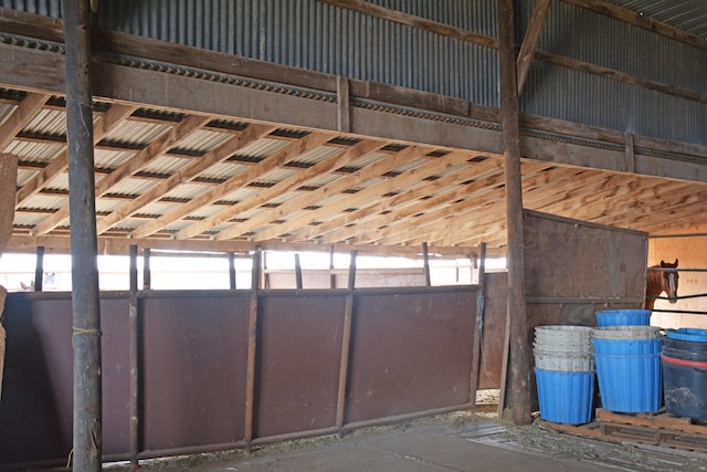 view of horse barn