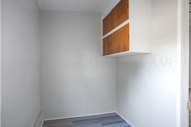 1928 Cherry St, Amarillo, TX 79106 - empty room featuring dark wood-type flooring and baseboards