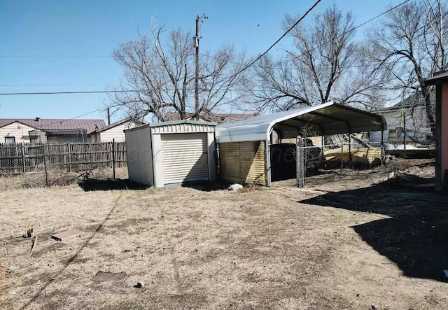 view of outdoor structure featuring a carport