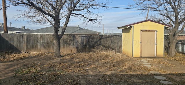 view of outdoor structure