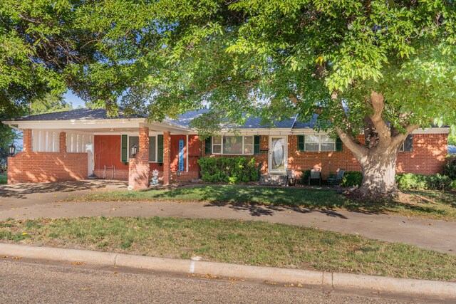 view of ranch-style home