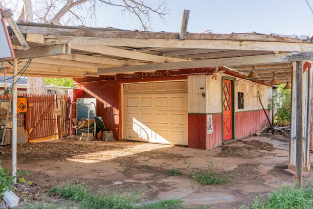 view of horse barn