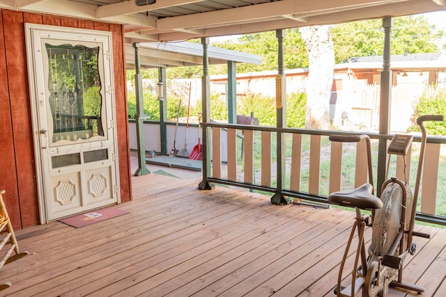 view of sunroom / solarium