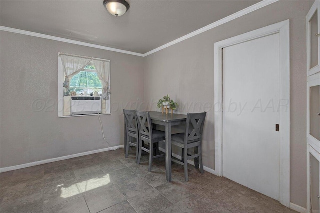 4317 Cline Rd, Amarillo, TX 79110 - dining space with ornamental molding and baseboards