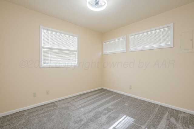 empty room with carpet flooring