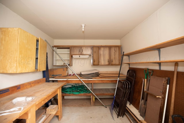 view of storage room