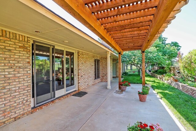 18 Didrickson Ln, Amarillo, TX 79124 - view of patio / terrace with a pergola
