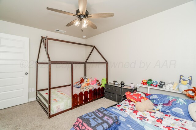 1706 Morningside Ave, Amarillo, TX 79118 - carpeted bedroom with a ceiling fan