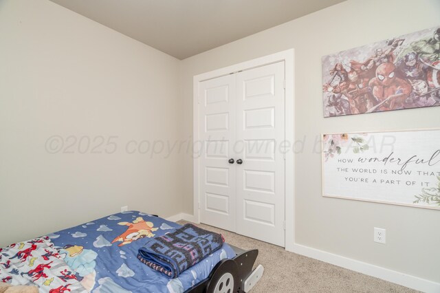 1706 Morningside Ave, Amarillo, TX 79118 - carpeted bedroom with baseboards and a closet