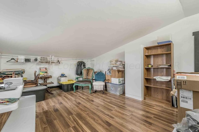 1513 S Girl Scout Rd, Amarillo, TX 79124 - additional living space featuring vaulted ceiling and wood finished floors