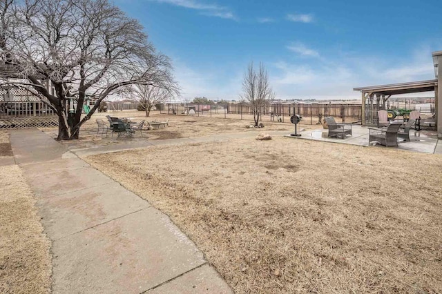 1513 S Girl Scout Rd, Amarillo, TX 79124 - view of yard featuring a patio area and fence