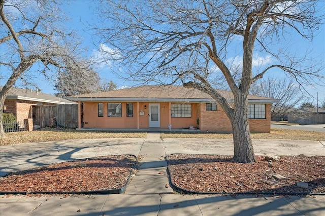 view of ranch-style home