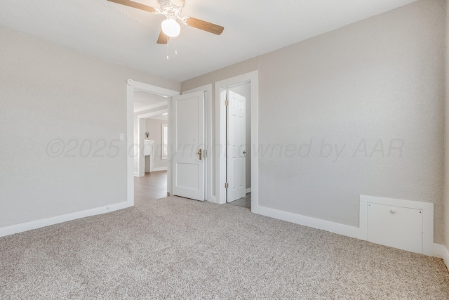 4818 Brown Ave, Amarillo, TX 79108 - carpeted spare room with ceiling fan and baseboards