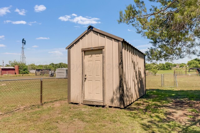 4818 Brown Ave, Amarillo, TX 79108 - view of shed featuring a gate