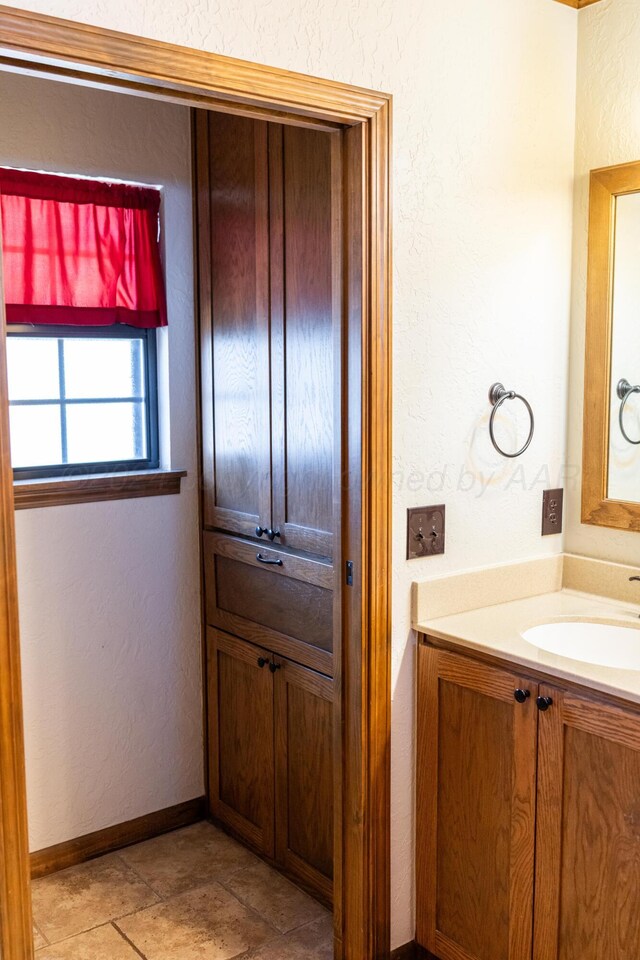 bathroom featuring vanity